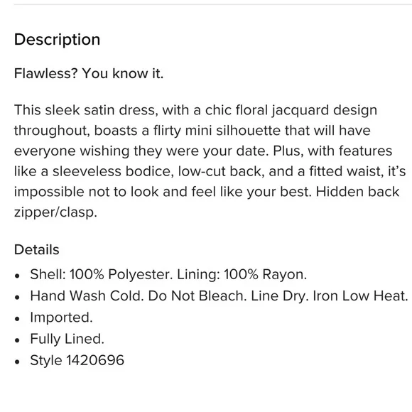 Lulus Brighter Side Light Green Floral Satin Jacquard Mini Dress NWT Small - Picture 12 of 12